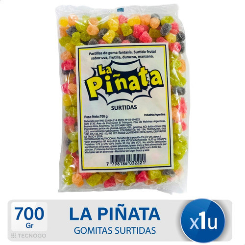 Gomitas Surtidas La Piñata Goma Frutal - Mejor Precio 0