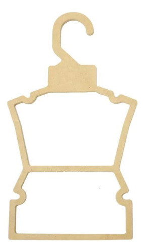 Pack X 10 Perchas 22x14 Ropa Bebote Mdf Jugar 0