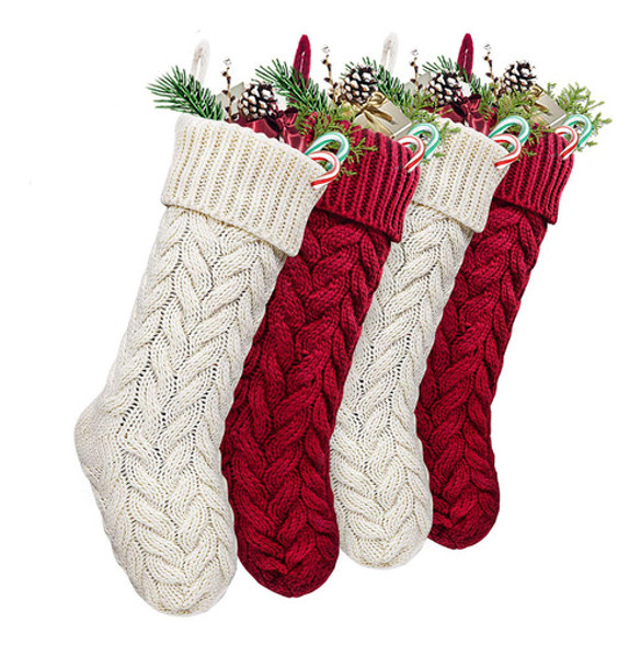 Limbridge Medias De Navidad, 4 Unidades De 18 Pulgadas, De P 0 Limbridge Medias De Navidad, 4 Unidades De 18 Pulgadas, De P 0