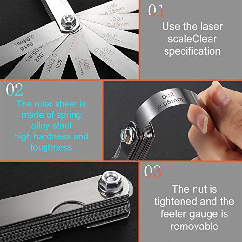 Calibre De Acero Inoxidable Con Doble Marcado Métrico E Impe 1