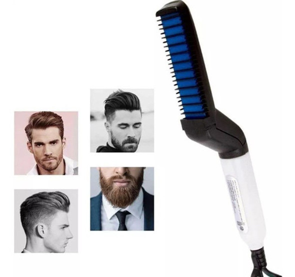 Prancha Alisadora Cabelo E Barba Eletrica Pente Cerâmica 110 0