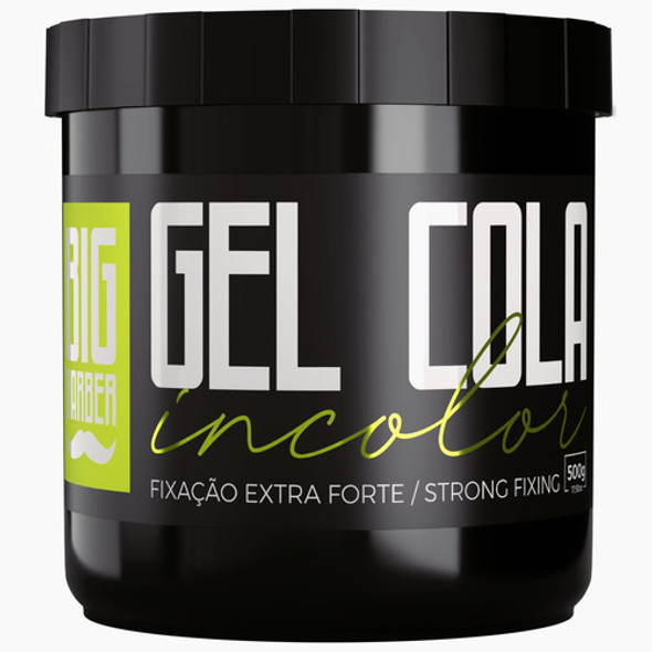 Gel Cola Big Barber 500g Incolor Capilar Com Melhor Fixação 0