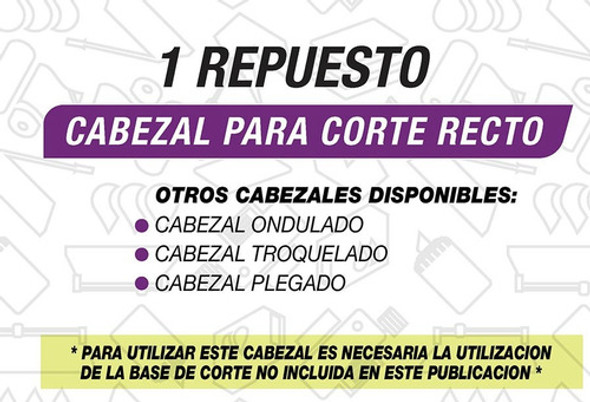 Repuesto Cabezal Corte Recto P/ Cizalla Dasa Office A3 Y A4 1