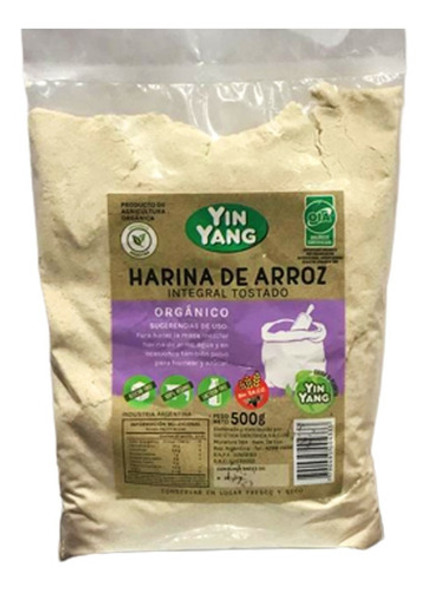 Harina De Arroz Integral Orgánico Tost Yin Yang 500g Sintacc 0