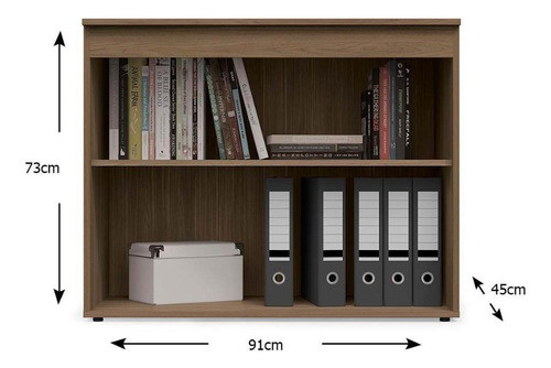 Balcão De Escritório Frame F206 C/ 2 Portas C/ Chave Munique 1