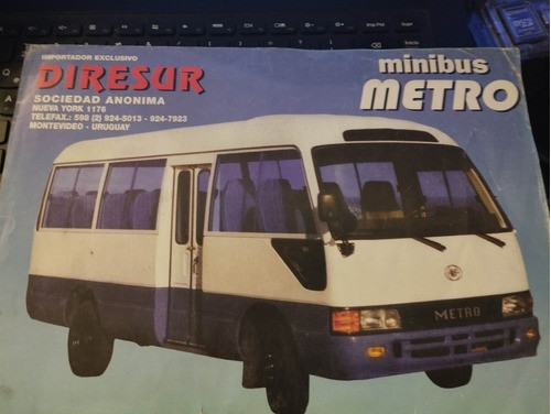Minibús Metro Folleto Catálogo Bus Original Colección Impres 0