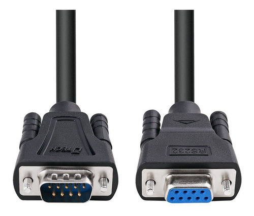 Dtech 6ft Rs232 Serial Cable Extensión Macho A Hembra Db9 9 1