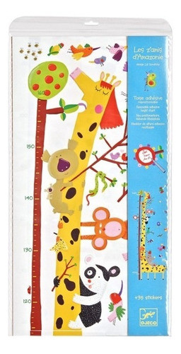 Medidor De Altura Adhesivo Infantil - Jirafa - Djeco 0