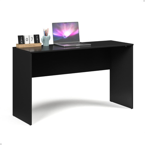 Mesa De Escritório Escrivaninha Quarto Preto - Mod.3033 0