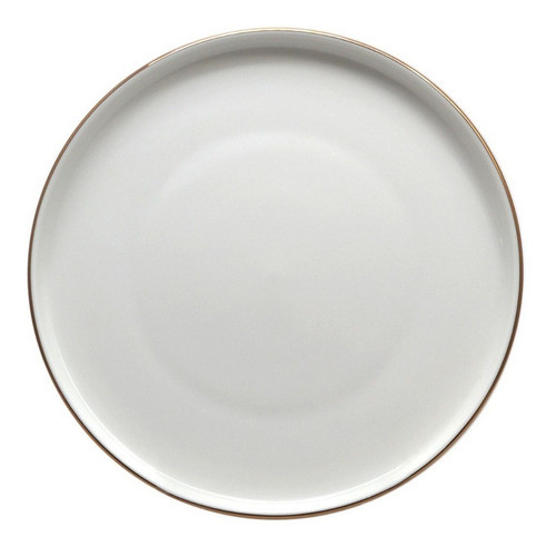 Plato Postre 20 Cm De Porcelana Sakura Gold 0