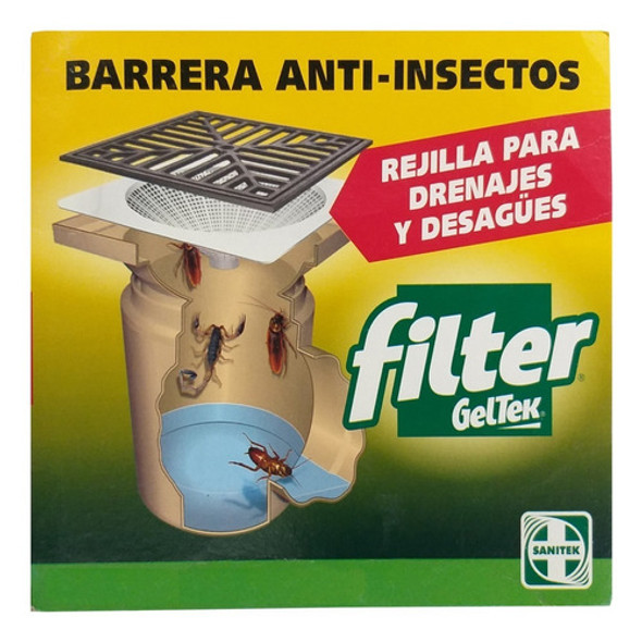 Filtro Filtros Anti-insectos Alacran Rejilla Geltek 12 X 12 1