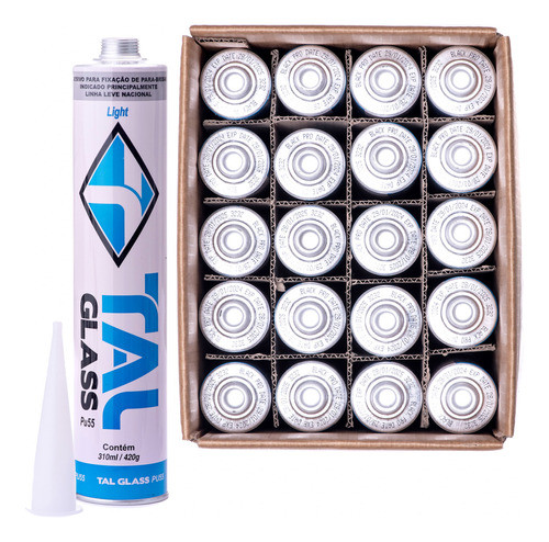 Kit Cx 20un. Cola Parabrisas Automotivo Pu55 Talglass 400g 0