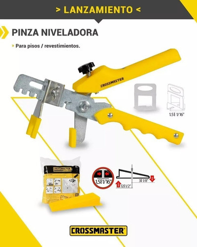 Pinza Nivelador De Pisos Cerámica Profesional + Guantes 1