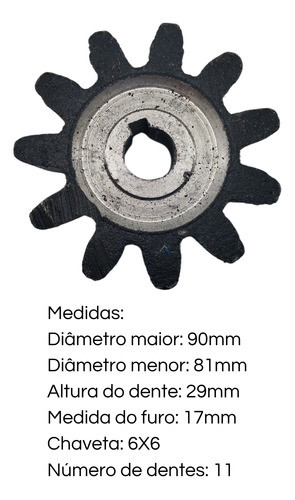 Pinhão Betoneira Menegotti Prime/top1000 - 31030031 1