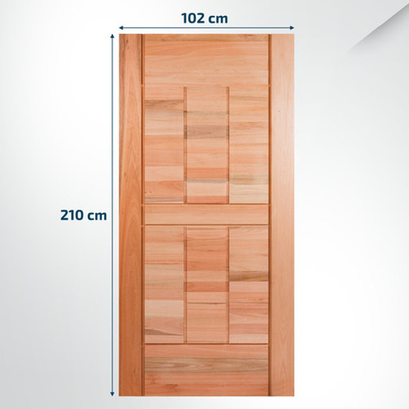 Folha De Porta Maciça 210x102cm Eucalipto Pm96 Cruzeiro 1