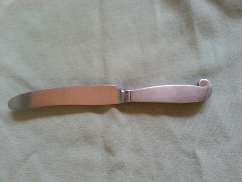 Antiguo Cuchillo De Plata 830 Dinamarca Hoja Raadvad Rustfri 0