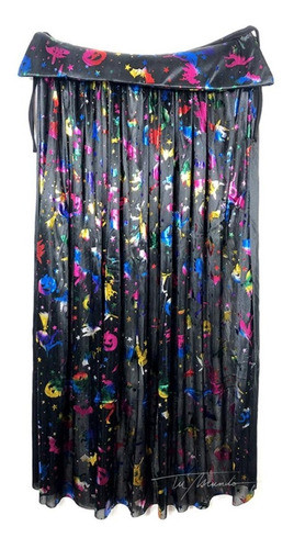 Capa Multicolor 90 Cm Halloween Cotillon Disfraz 0