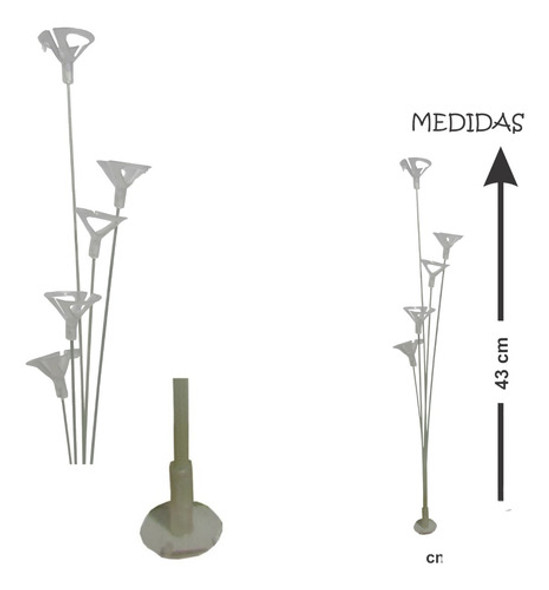 Suporte Mini Para  5 Bexigas-kit C/ 5undades-festa Halloween 1