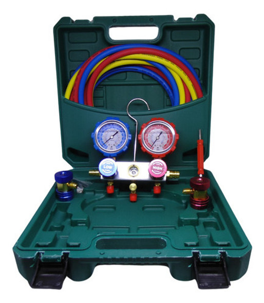 Manômetro Manifold Ar Condicionado Automotivo R134 C/ Maleta 0