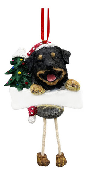 Rottweiler - Adorno De Navidad Con Diseo De Patas Colgantes, 0