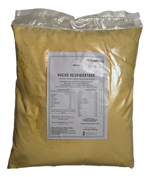 Huevo Entero En Polvo Ovofull 1 Kg 0