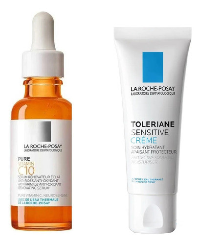 La Roche Posay Combo Antiage Vitamin C + Toleriane Sensitive 0