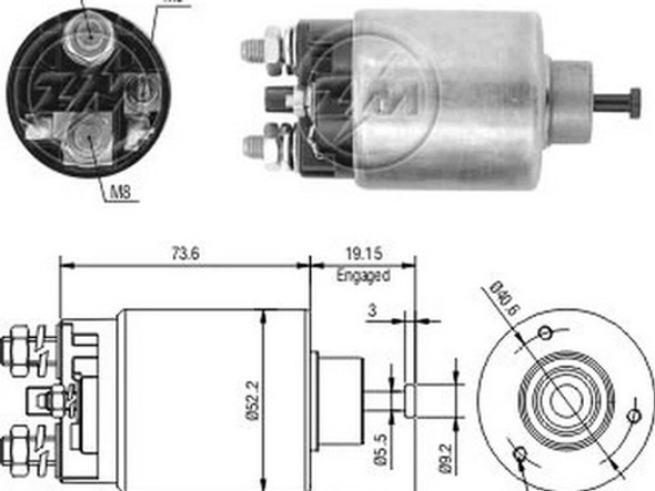 Solenoide O Automatico De Arranque Zm 860 0