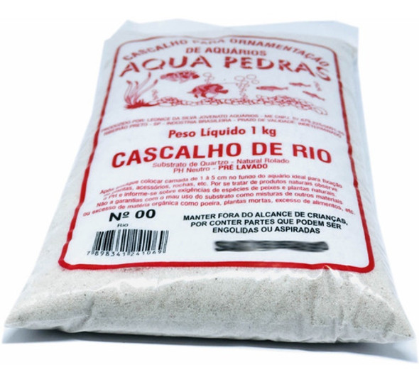 Cascalho De Rio Natural Nº.00 Areia Fina Sugar Pacote 1kg 0