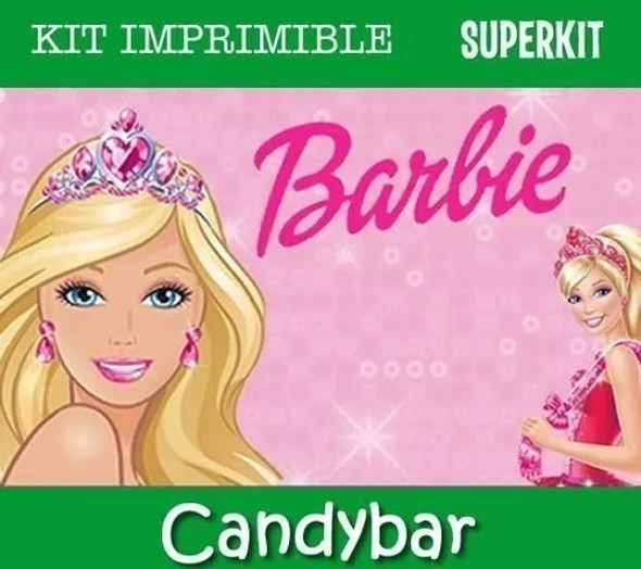 Kit Imprimible Barbie - Candy Bar 1 Kit Imprimible Barbie - Candy Bar 1