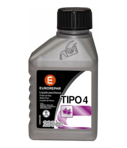Líquido De Freno Eurorepar Dot 4 200ml Peugeot 208 308 408 0