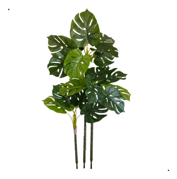 Planta Artificial Costela De Adão Grande 3 Tronco Decoração 0