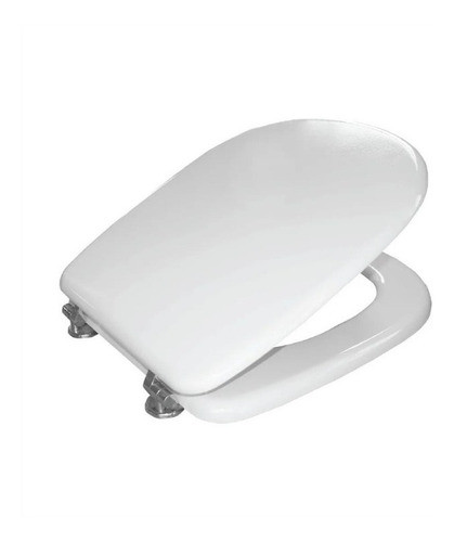 Asiento Tapa De Inodoro Monaco Madera Herraje Cromado 0