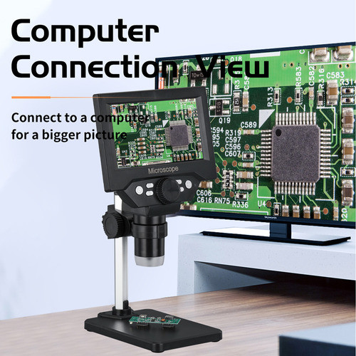 Microscópio Eletrônico 5.5 Lcd 10 Mp 1000x 8led 1