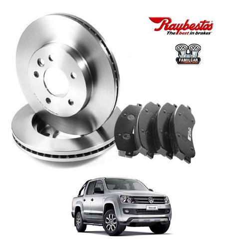Kit Discos Y Pastillas Vw Amarok * Instalado * 0