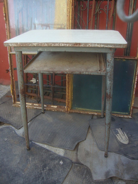 T-antiguo Pupitre Mesita Escolar 56 X 38,8 X 68,5 Alto 0