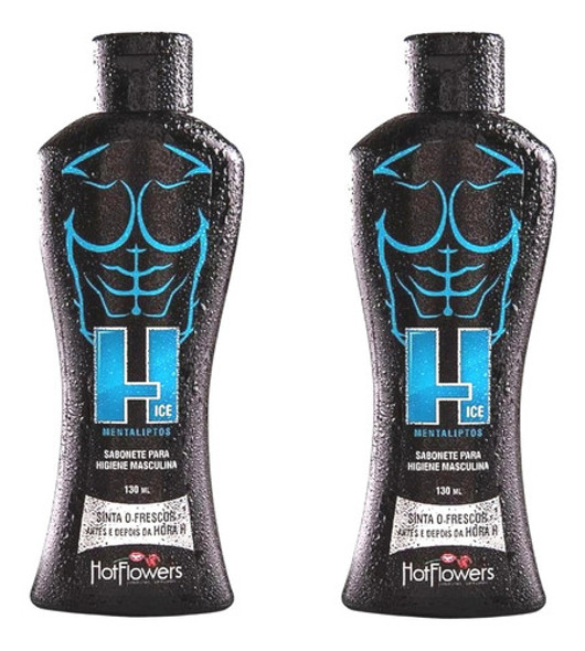 Kit 2 Sabonete Masculino Higiênico Antisséptico H-ice Menta 0