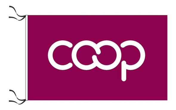 Bandera Cooperativa 90 X 150cm Oficial Aci Refuerzo Y Sogas 0