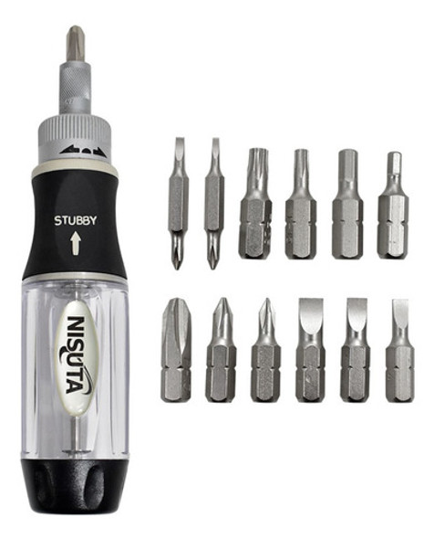 Kit Juego Set Destornilladores Nisuta Torx Phillips Imantada 0