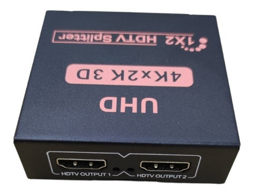 Splitter Full 4k Hdmi  1 Entrada A 2 Pantallas 1x2 4k 3d 1