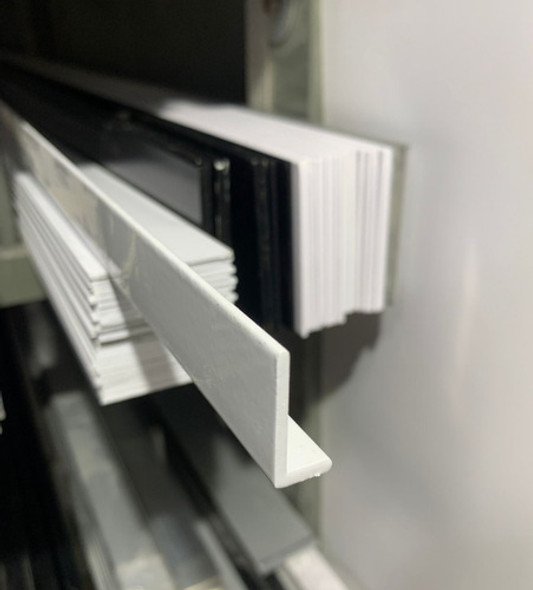 Perfil De Aluminio Angulo 25x12  Mm Blanco - 4 Metros 1