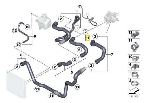 Tubo Refrigerante Para Mini Cooper Cabrio R57 Lci N16 1