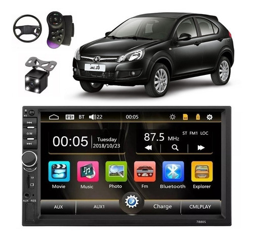 Radio Multimedia Pantalla Tactil 7´ P/ Jac J3 + Instalacion 0