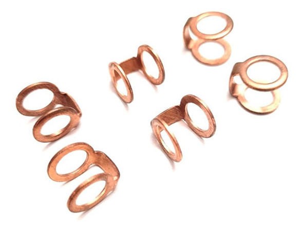 6 Arandelas Dobles Para Caño Retorno Inyec. M. Benz 608-1114 0