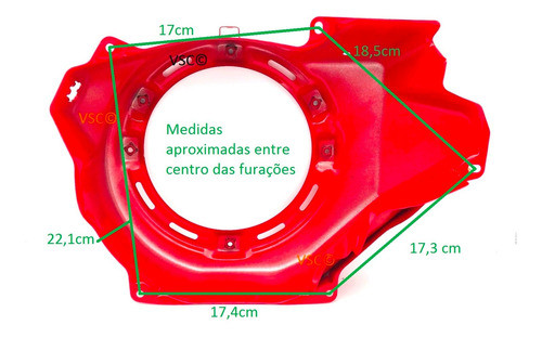 Carenagem Da Partida Compatível Motor Branco 11 13 15hp 1