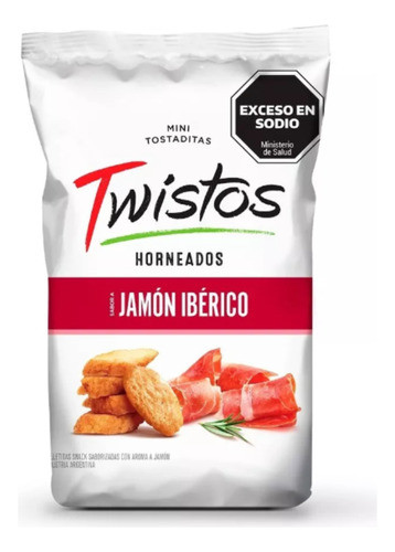 Twistos Mini Tostaditas Jamon Iberico X 95g | Snack Pepsico 0