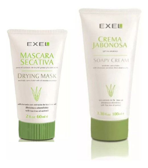 Kit Acne Exel Crema  Limpieza Libre Impurezas Tea Tree 0