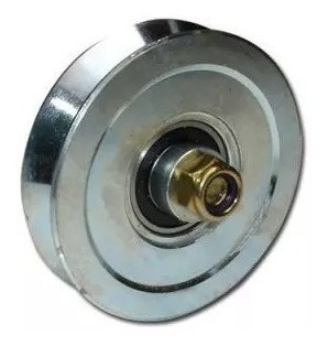 Rueda Acero Porton Corredizo 70 Mm V Con Ruleman 0