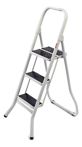 Escalera Reforzada Metalica Soporta 150kg 3 Escalones Tijera 0