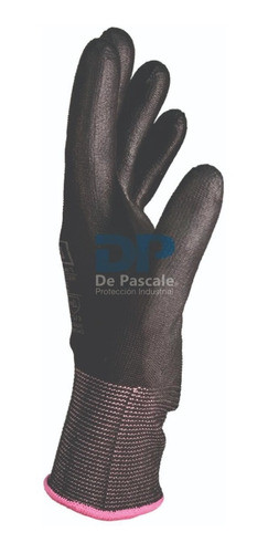 Guante Tejido Sin Costura Recubierto En Pu Espumado Negro T9 1