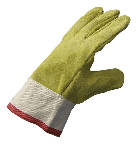 Guante Cuero Descarne Puño Tejido Certificado!! X 12 Pares 0 Guante Cuero Descarne Puño Tejido Certificado!! X 12 Pares 0